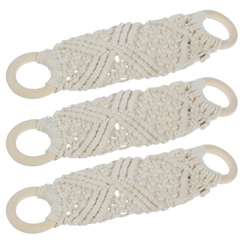 Ohulelks 3-Teiliger Gehäkelter Geschirrtuchhalter, Makramee-Strick-Hängetuchhalter für die Küche mit Gehäkeltem Handtuchring und Schlaufe Ohulelks 3-Teiliger Gehäkelter Geschirrtuchhalter, Makramee-Strick-Hängetuchhalter für die Küche mit Gehäkeltem Handtuchring und Schlaufe von Ohulelks