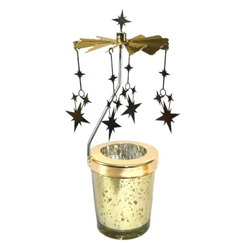 Ohulelks Drehbarer Kerzenhalter, Einfache und Moderne Requisiten für EIN Candlelight-Dinner, Drehbarer Projektionskerzenhalter, Stern von Ohulelks