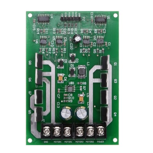 Ohulelks Dual-Channel Motor Driver Module mit Integriertem Niedrigleistungs-Chip-Motor für Verschiedene DC-Motorsteuerungen. von Ohulelks