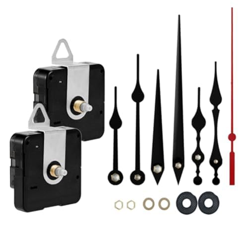 Ohulelks Ersatzuhrwerk, Batteriebetrieben, Geräuschlose Uhren, Bausatz, Uhrzeiger, DIY-Reparaturteile, Schaftlänge 16 mm + 23 mm Ohulelks Ersatzuhrwerk, Batteriebetrieben, Geräuschlose Uhren, Bausatz, Uhrzeiger, DIY-Reparaturteile, Schaftlänge 16 mm + 23 mm von Ohulelks