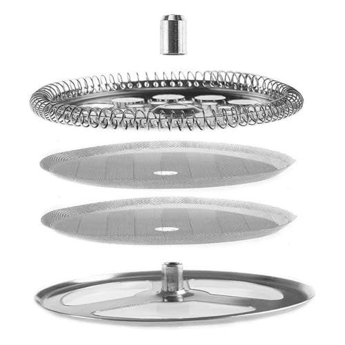 Ohulelks Filter Aus Edelstahl für French, mit Spiralscheibe, Maschensiebscheibe für French, für Breite French, 600 Ml Ohulelks Filter Aus Edelstahl für French, mit Spiralscheibe, Maschensiebscheibe für French, für Breite French, 600 Ml von Ohulelks