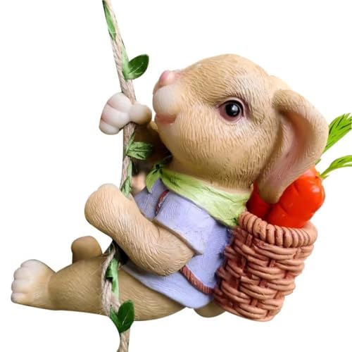 Ohulelks Garten Harz Hasenstatue Garten Hängedekoration Perfekt für Terrasse und Rasen. Ohulelks Garten Harz Hasenstatue Garten Hängedekoration Perfekt für Terrasse und Rasen. von Ohulelks