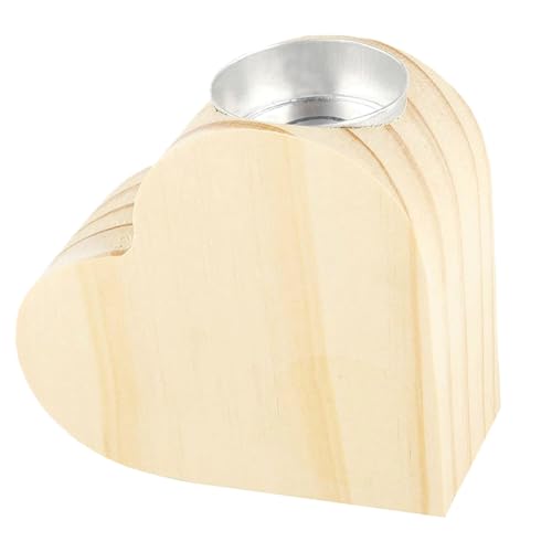 Ohulelks Holzgeschenke für Freundin, Kerzenhalter mit Spruch, Geburtstag, Hochzeitstag, Geburtstag für die Beste Freundin, Freundschaft, Liebesornamente, Liebeskerzenhalter von Ohulelks