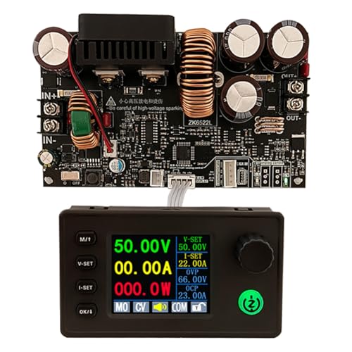 Ohulelks Neues -6522C CNC-Abwärtswandler-Gleichstromversorgungsmodul mit Einstellbarer Regelung und Konstanter Spannung und Konstantem Strom, 22 A/1400 W von Ohulelks