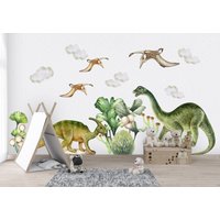Dinosaurier Aufkleber Aus Jurassic World, Für Kinderzimmer, Dino Wandtattoo, Wandtattoo Schälen Und Aufkleben von OiLANDIA