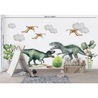 Dinosaurier Wandaufkleber, Indominus Rex Aufkleber, Kinderzimmer, Wanddeko Für Kinder, Wandtattoo, Jurassic Dino Aufkleber von OiLANDIA