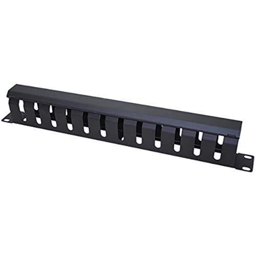 Oikabio 1 HE 12 Steckplätze Kabelmanagement Horizontale Server Rack, 12 Steckplätze Metallkanal Kabel Organizer von Oikabio