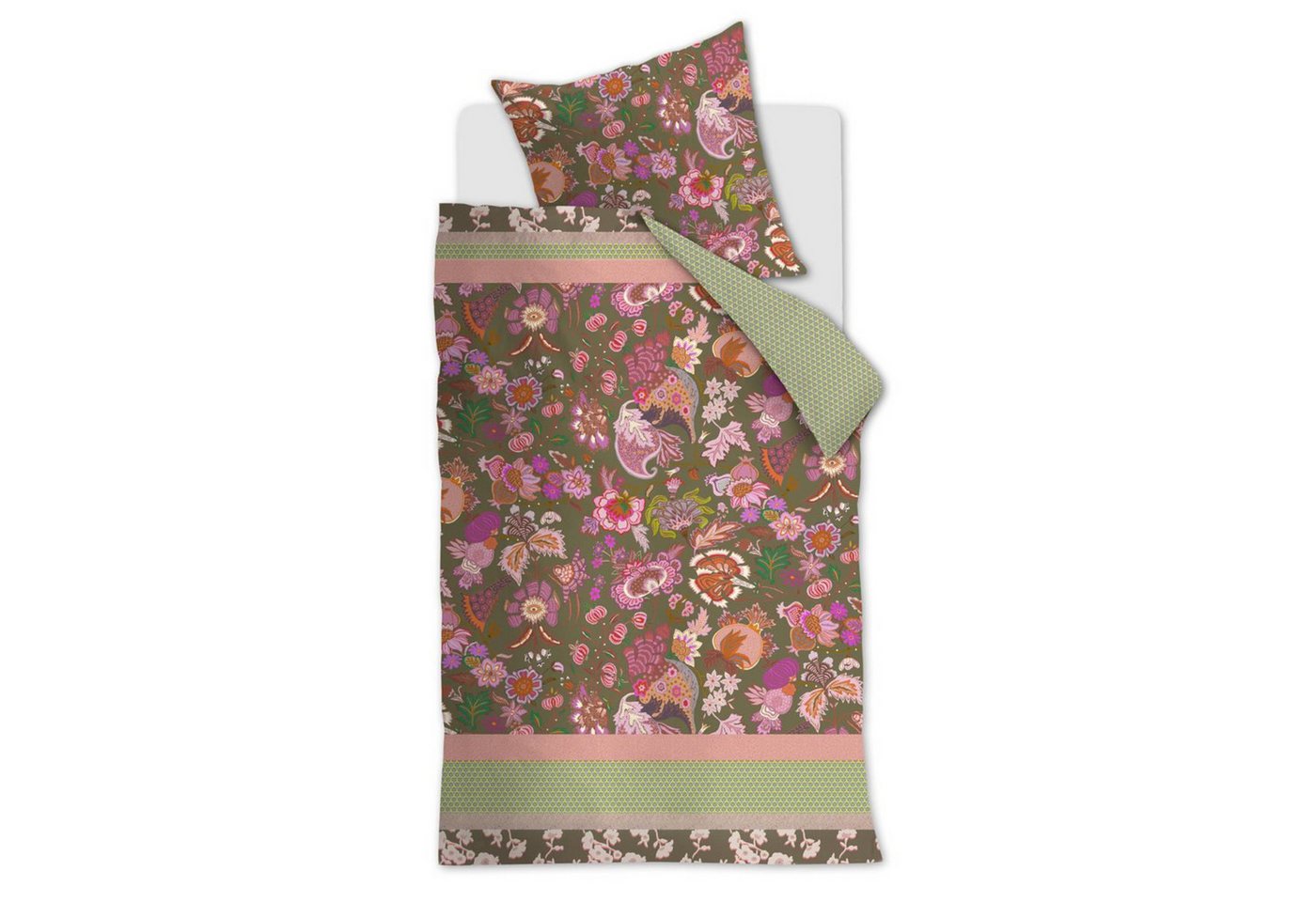 Oilily Bettwäsche Oilily Bettwäsche Amelie Sits, Größe 135x200/80x80 cm, mix green von Oilily