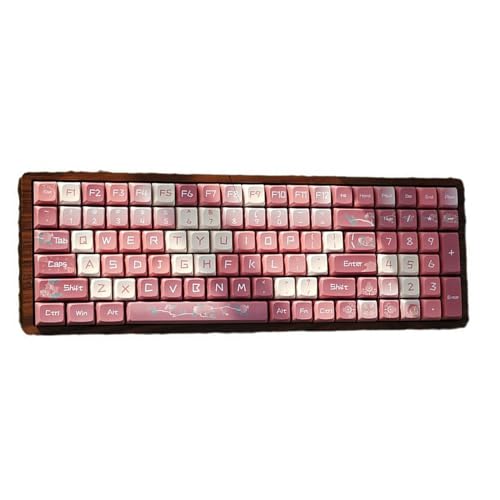 Oilmal PBT Tastenkappen 127 Tasten Farbsublimation Niedliche Tastenkappen XDA Profil Individuelle Tastenkappen Für PC Mechanische Tastaturen Zubehör Für Mechanische Tastaturen Professionelles Gaming von Oilmal