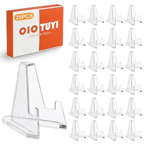 OioTuyi 25 Stück Acryl Kartenhalter & Ständer, Mini Münzständer / Kartenaufsteller für Sammelkarten, Medaillen, Münzen OioTuyi 25 Stück Acryl Kartenhalter & Ständer, Mini Münzständer / Kartenaufsteller für Sammelkarten, Medaillen, Münzen von OioTuyi