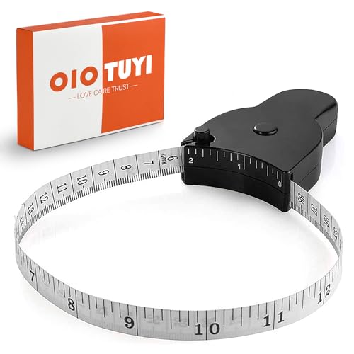 OioTuyi Ergonomisches Körpermaßband, 150 cm Einziehbares Umfangmaßband für Fitness und Nähen, Körperumfang messen leicht gemacht OioTuyi Ergonomisches Körpermaßband, 150 cm Einziehbares Umfangmaßband für Fitness und Nähen, Körperumfang messen leicht gemacht von OioTuyi
