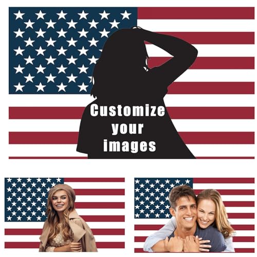 Amerikanische Flagge, 90 x 150 cm, verblasst nicht, personalisierbar, für draußen, Wohnzimmer, Schlafzimmer Amerikanische Flagge, 90 x 150 cm, verblasst nicht, personalisierbar, für draußen, Wohnzimmer, Schlafzimmer von Oirquent