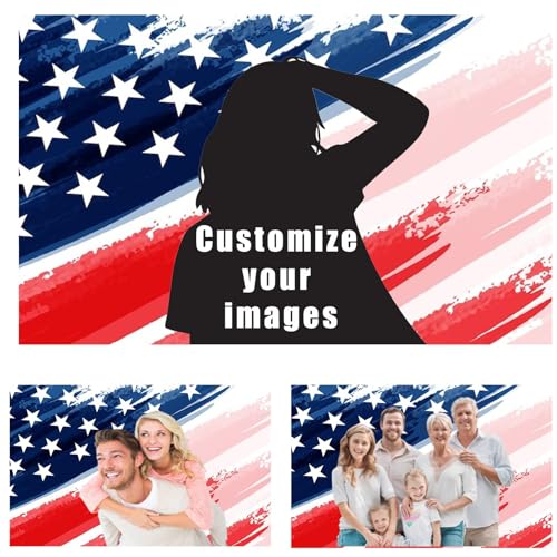 Amerikanische Flagge, 90 x 150 cm, verblasst nicht, personalisierbar, für draußen, Wohnzimmer, Schlafzimmer von Oirquent