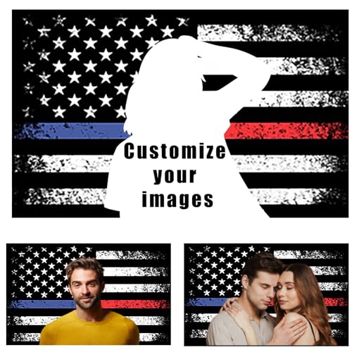 Individuelle Flaggen – Gestalten Sie Ihre eigene personalisierte amerikanische Flagge, DIY-Banner mit Fotos und Text, einzigartiges Geschenk für Familie, trendige Wohnkultur, kreative Wandkunst und von Oirquent