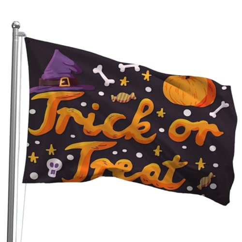 Oirquent Halloween-Gartenflagge, 90 x 152 cm, Outdoor-Dekoration, Banner mit robusten Ösen von Oirquent