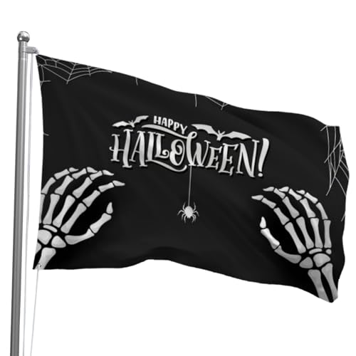 Oirquent Halloween-Hofflagge, 90 x 152 cm, gruseliges Kürbisbanner für den Herbst, Hausparty-Dekoration mit langlebigen Ösen Oirquent Halloween-Hofflagge, 90 x 152 cm, gruseliges Kürbisbanner für den Herbst, Hausparty-Dekoration mit langlebigen Ösen von Oirquent
