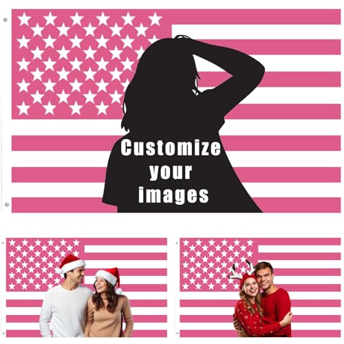 Oirquent Individuelle Flagge, personalisiertes Foto, Text und Symbol-Design, einzigartiges Geschenk für Paare, trendige Heimdekoration, individuelle Bild-Flagge und Banner für Innenwanddekoration Oirquent Individuelle Flagge, personalisiertes Foto, Text und Symbol-Design, einzigartiges Geschenk für Paare, trendige Heimdekoration, individuelle Bild-Flagge und Banner für Innenwanddekoration von Oirquent