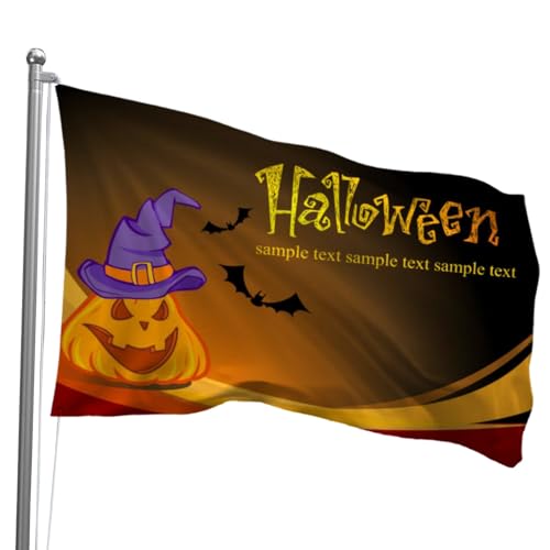 Vertikale Gartenflagge Saison der Hexe – Oirquent Halloween-Bauernhaus-Dekoration für Terrasse, Hof, Outdoor-Feiertagsbanner mit Ärmelstangentasche von Oirquent