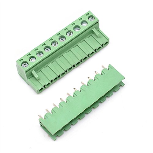 Oiyagai 10 Set 10 Pin 5,08mm Pitch Männlich Weiblich PCB Schraubklemmenblock Oiyagai 10 Set 10 Pin 5,08mm Pitch Männlich Weiblich PCB Schraubklemmenblock von Oiyagai