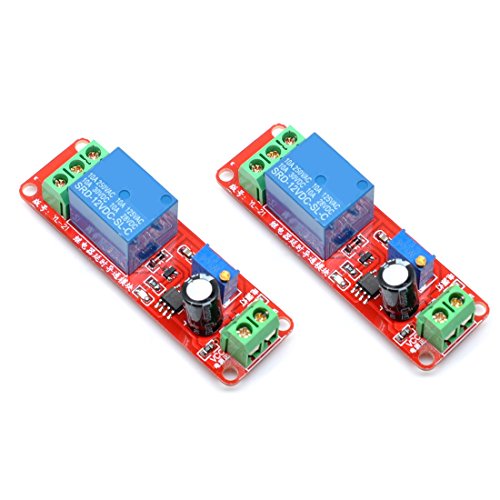 Oiyagai 2 Stück 12V NE555 Oszillator Verzögerung Einstellbares Timer-Relais-Schaltmodul 0-10 Sekunden von Oiyagai