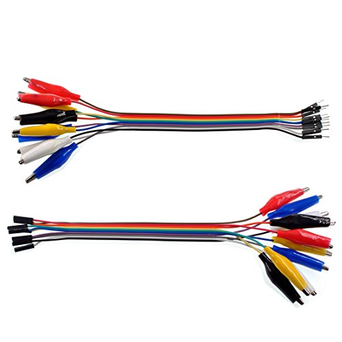 Oiyagai 2-in-1 Alligator Clip zu Dupont Draht 10pin 20cm Männlich, Krokodilklemmen zu Jumper Draht 10pin 20cm Weiblich für Testleitung Arduino/Raspberry Pi/Orange Pi Oiyagai 2-in-1 Alligator Clip zu Dupont Draht 10pin 20cm Männlich, Krokodilklemmen zu Jumper Draht 10pin 20cm Weiblich für Testleitung Arduino/Raspberry Pi/Orange Pi von Oiyagai