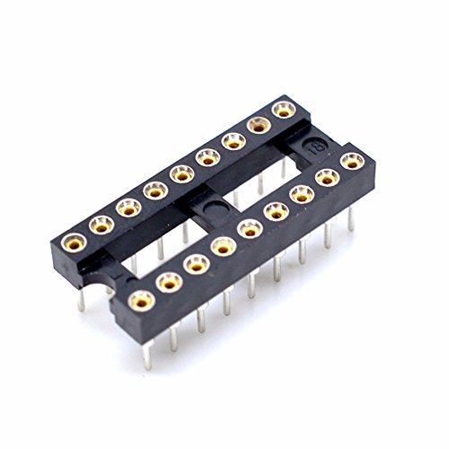 Oiyagai 20er-Pack DIP IC Sockel Adapter 2,54mm Rastermaß 18-Pin, Runde Lötfassung für DIP IC, PCB-Platinen, DIY-Elektronik & Reparaturprojekte von Oiyagai