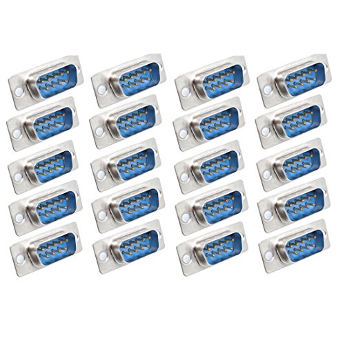 Oiyagai 20Stück DB9 Männlich 9-Pin RS232 Seriell Löt-Typ D-Sub Stecker für PC Zubehör von Oiyagai
