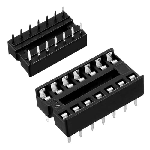 Oiyagai 30 Stück 2.54mm DIP 14 Pin IC-Sockel Löt-Typ Adapter von Oiyagai
