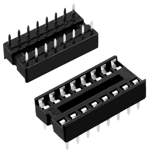 Oiyagai 30 Stück 2,54 mm DIP 16-Pin IC-Sockel Adapter, Lötversion für DIY-Elektronik und Leiterplattenprojekte von Oiyagai
