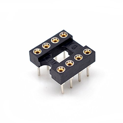 Oiyagai 30 Stück 2.54 mm Rastermaß 8 Pins Rundloch Löt DIP IC Sockeladapter von Oiyagai