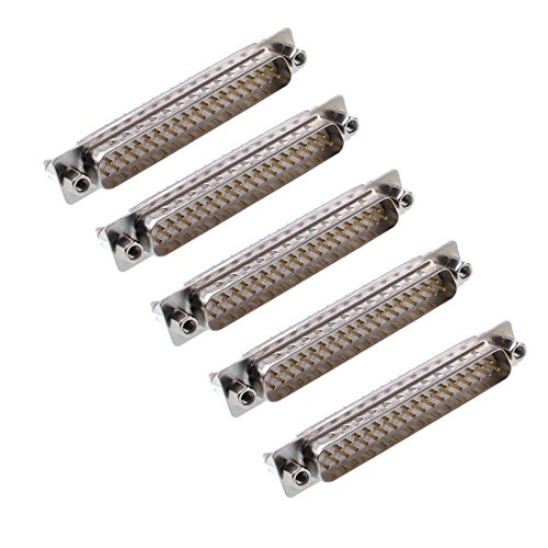 Oiyagai 5 Stück DB37 2-reihiger Verriegelungsschraub Stecker VGA Kabeladapter Ersatz, Weiß von Oiyagai