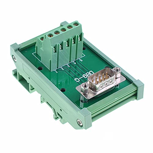 Oiyagai DB9 D-Sub Steckerleiste Breakout Board Terminal Board Block DIN-Schienenmontage Schnittstellenmodul Anschluss Oiyagai DB9 D-Sub Steckerleiste Breakout Board Terminal Board Block DIN-Schienenmontage Schnittstellenmodul Anschluss von Oiyagai