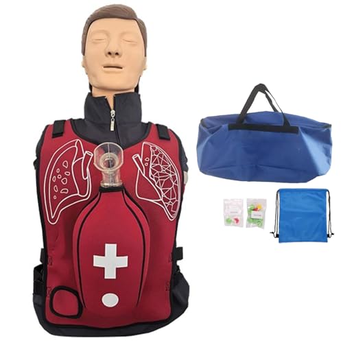 Anti-Erstickungstrainer, Trainingsweste zur Simulation von Atemwegsobstruktionen, Erste-Hilfe-Trainingsmodell für Erwachsene mit Rückenschlag für Unterrichtsdemonstrationen, Ersthelfer oder,B-Adult Anti-Erstickungstrainer, Trainingsweste zur Simulation von Atemwegsobstruktionen, Erste-Hilfe-Trainingsmodell für Erwachsene mit Rückenschlag für Unterrichtsdemonstrationen, Ersthelfer oder,B-Adult von Oiyekntd