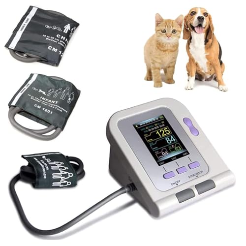 Digitales Veterinär-Blutdruckmessgerät für Hunde/Katzen/Haustiere mit LCD-Display und Manschette in 3 Größen für den Heimgebrauch, automatisches digitales Blutdruckmessgerät für den Schreibtisch Digitales Veterinär-Blutdruckmessgerät für Hunde/Katzen/Haustiere mit LCD-Display und Manschette in 3 Größen für den Heimgebrauch, automatisches digitales Blutdruckmessgerät für den Schreibtisch von Oiyekntd