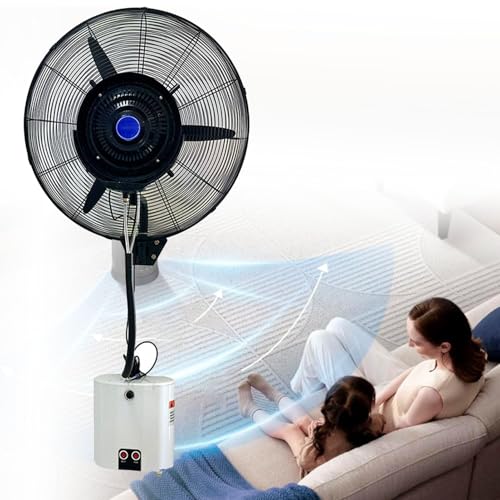 Industrieller Wandventilator mit Nebel, Außenventilator mit Fernbedienung, 120° oszillierend, 3-Gang-Wasserdicht, Arbeitsbereich-Nebelventilatoren für Terrassen, Gewächshäuser, Lagerhallen,71cm/28in Industrieller Wandventilator mit Nebel, Außenventilator mit Fernbedienung, 120° oszillierend, 3-Gang-Wasserdicht, Arbeitsbereich-Nebelventilatoren für Terrassen, Gewächshäuser, Lagerhallen,71cm/28in von Oiyekntd