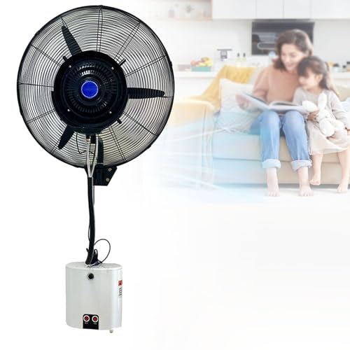 Leiser Wandventilator für Industrie und Gewerbe, Hochgeschwindigkeits-Außenventilator mit Nebel, 120° oszillierender Kühlventilator, Nebelventilatoren für Geschäfte, Garagen, Scheunen,81cm/31.9in Leiser Wandventilator für Industrie und Gewerbe, Hochgeschwindigkeits-Außenventilator mit Nebel, 120° oszillierender Kühlventilator, Nebelventilatoren für Geschäfte, Garagen, Scheunen,81cm/31.9in von Oiyekntd