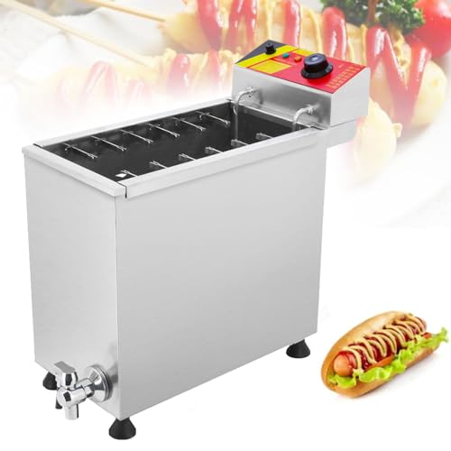 Oiyekntd Corn Dog Fritteuse Kommerzielle automatische 12 Haken große Kapazität Käse Hot Dog Sticks Friteuse elektrische Tiefe koreanische Corn Dog Maschine Snackmaschinen Maker von Oiyekntd