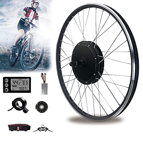 Oiyekntd Elektrombike -Umrechnungs -Kit Vorderrad 48 V 1000W 1500W Elektromotor mit LCD -Display und intelligentem Controller für Roadbike,48V1500W-20 von Oiyekntd
