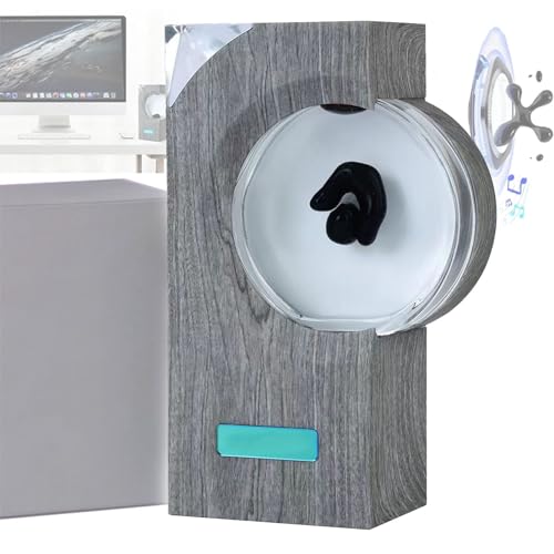 Oiyekntd Tanzende magnetische Flüssigkeitsmusik Rhythmuslampe, tanzende Ferrofluid mit Musikrhythmus, Magnetflüssigkeitsänderungen Mit Sound für Home TV Computer Office Desktop Dekor,Grey von Oiyekntd