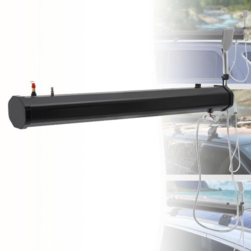 Tragbare Straßendusche mit Wassertank, auf dem Dach montierte Solarheizungsdusche, Wasserschlauch-Dachgepäckträgerhalterung für Gelände-Wohnmobile, Camping, Strandausflüge, Outdoor,30L/7.93gal Tragbare Straßendusche mit Wassertank, auf dem Dach montierte Solarheizungsdusche, Wasserschlauch-Dachgepäckträgerhalterung für Gelände-Wohnmobile, Camping, Strandausflüge, Outdoor,30L/7.93gal von Oiyekntd