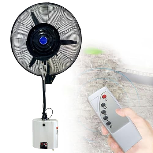 Wandmontierter Nebelventilator, 3-Gang-Wasserdichter 120°-Oszillationsventilator, Fernbedienungs-Kühlventilator für den Außenbereich, Gewerbe, Wohnen, Gewächshaus, Werkstatt, Terrasse,71cm/28in Wandmontierter Nebelventilator, 3-Gang-Wasserdichter 120°-Oszillationsventilator, Fernbedienungs-Kühlventilator für den Außenbereich, Gewerbe, Wohnen, Gewächshaus, Werkstatt, Terrasse,71cm/28in von Oiyekntd