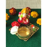 Diwali Special Mata Lakshmi Teelicht Kerzenhalter, Pooja Geschenk, Hochzeit, Einzug Gastgeschenk, Festliche Dekoration, Geschenk Bereit von OjasviArt