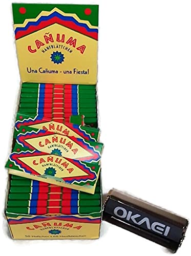 CANUMA Hanfblättchen 50 Paper a 60 Blatt + Okaei Drehmaschine von Okaei