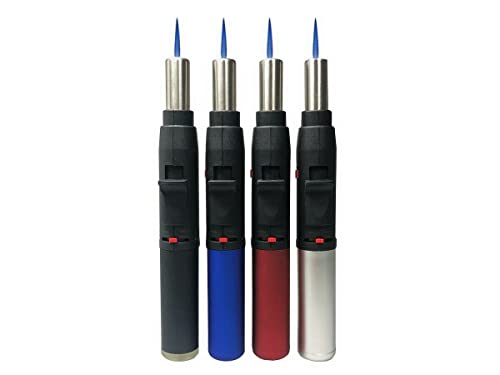 Mini Lötlampe Küchenbrenner, Stabfeuerzeug, Piezo Lötbrenner Gasbrenner Bunsenbrenner 1300°C von Okaei