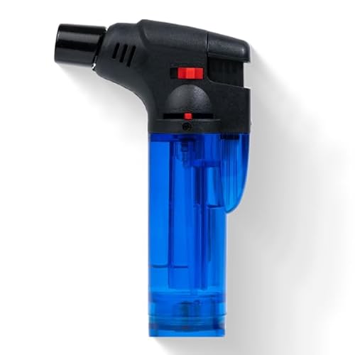 OKAEI Sturmfeuerzeug Jet Feuerzeug nachfüllbar Mini Gasbrenner Flambierer Jetflamme 1Stück von Okaei
