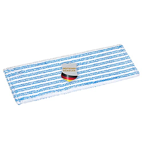 Okaei 1 Stück Wischmopp Bezug (40 cm) - Premium Bodenwischer-Wischbezug aus 100% Microfaser - Bezug Optimal zur Gründlichen Reinigung von Glatten & Leicht Unebenen Böden - Mikrofaser Moppbezug Blau von Okaei