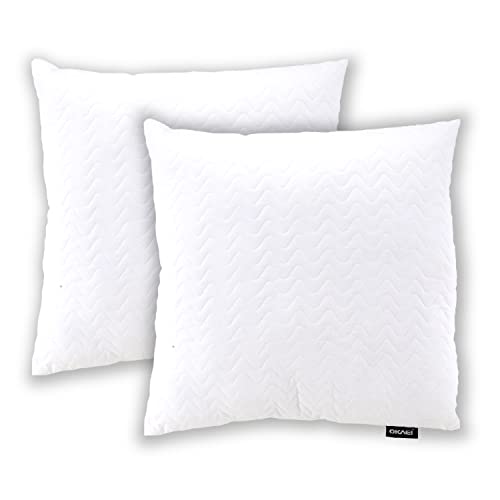 Okaei Kopfkissen 45 x 45 2er Set | Superweiches Kissen Set | Allergiker Kopfkissen | Kissen 45 x 45 | Kissen klein | Kissen 45 x 45 | Schlaf Kissen | Kissen Bett | Super weiche Bettwaren & Bettwäsche von Okaei