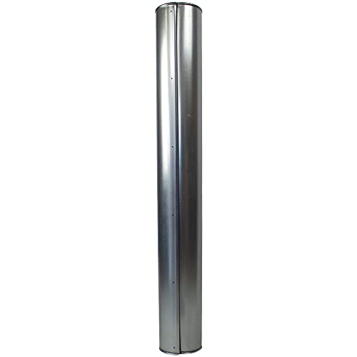 Blechmantel für Rohrisolierung Aluminium 1m versch. Größen Ummantelung, Innendurchmesser:120mm von Okapak