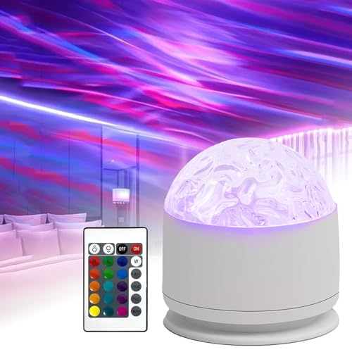Okaywork Nordlicht lampe - Nordlicht projektor Polarlicht lampe Deckenprojektor, RGB 3D Lavalampe mit 16 Beleuchtung-Effekten, Mit Fernbedienung für Schlafzimmer, Kinderzimmer und Partydekorationen. Okaywork Nordlicht lampe - Nordlicht projektor Polarlicht lampe Deckenprojektor, RGB 3D Lavalampe mit 16 Beleuchtung-Effekten, Mit Fernbedienung für Schlafzimmer, Kinderzimmer und Partydekorationen. von Okaywork