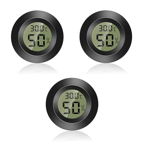 Okaywork Thermometer - Mini temperatur und luftfeuchtigkeitsmesser, Mini Hygrometer Thermometer Mini Digital Hygrometer Gauge Indoor Thermometer -50°C~+70°C.(3 Stück) von Okaywork